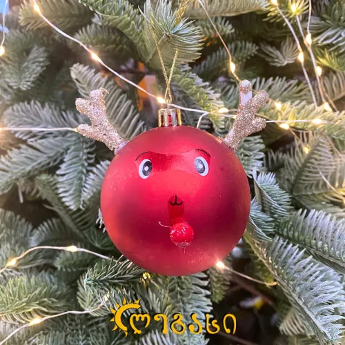 ნაძვის ხის მოსართავი სათამაშო (6ცალი)