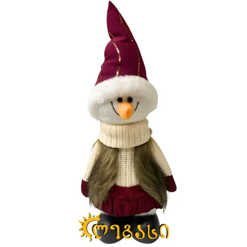 საახალწლო დასადგამი დეკორაცია (თოვლის ბაბუა) 40 სმ.