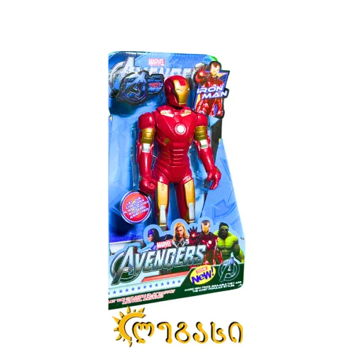 საკოლექციო ფიგურა - რკინის კაცი SUPER HERO SERIES DOLL (IRON MAN) 30 სმ