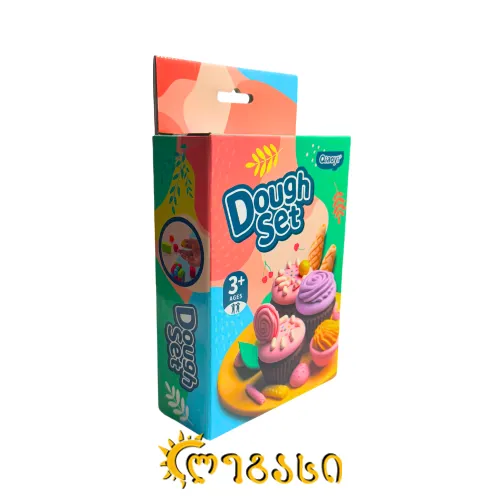 პლასტელინი საძერწი ფორმებით DOUGH SET