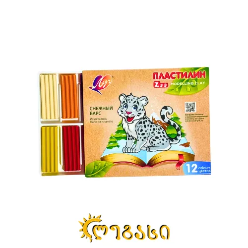 პლასტელინი (12 ფერი)