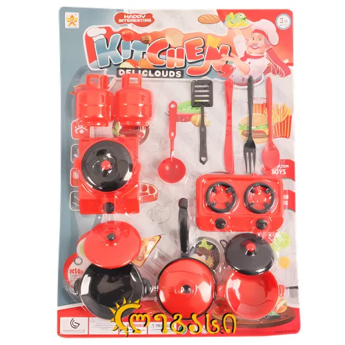 სათამაშო ჭურჭლის ნაკრები