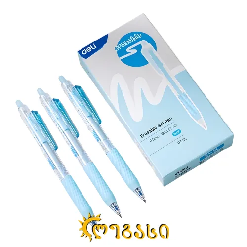 საშლელიანი კალამი გელით G7-BL BLUE , DELI