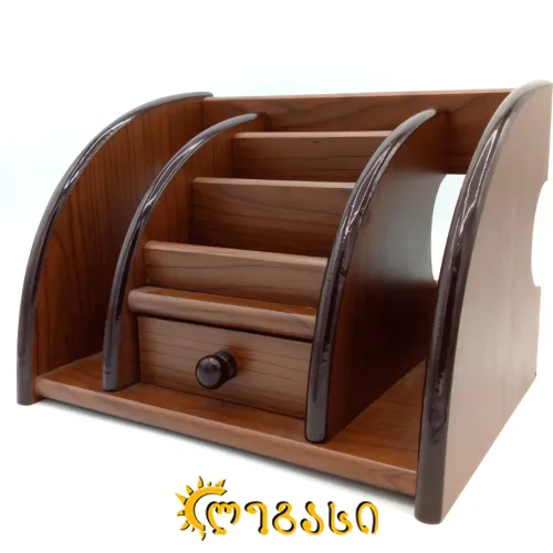 მაგიდის კრებულის ჩასაწყობი ხის