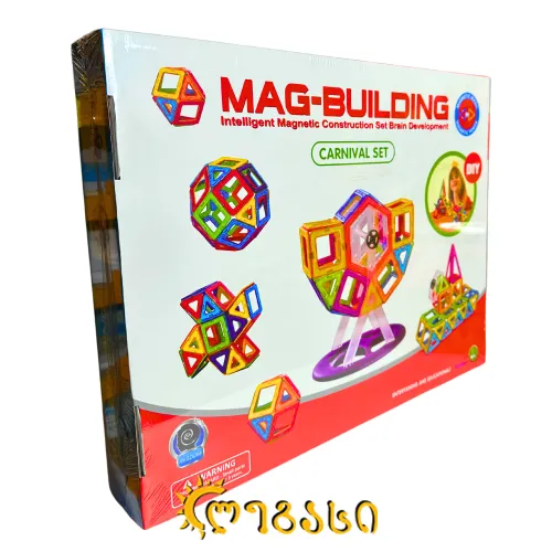 მაგნიტური კონსტრუქტორი MAG-BUILDING (138 PCS)