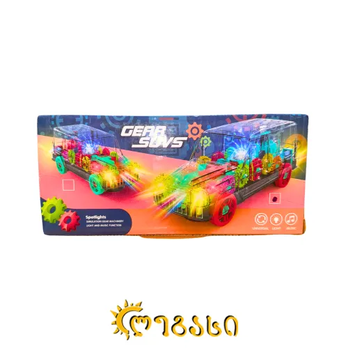მანათობელი სათამაშო მანქანა GEAR SUVS