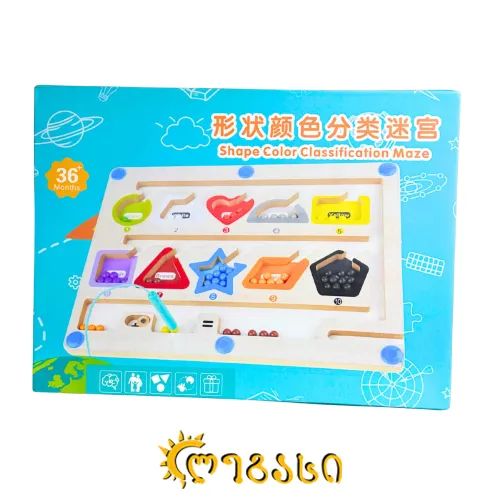 მაგნიტური ლაბირინთი ხის