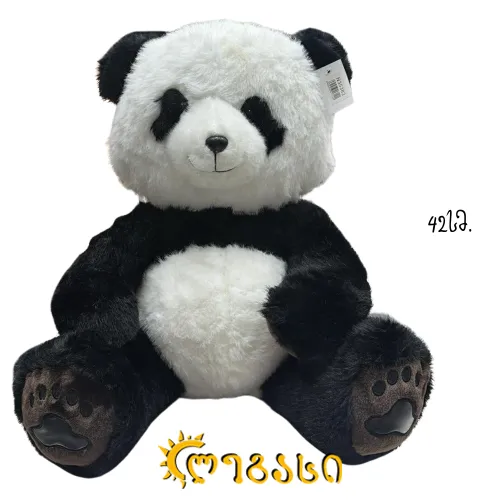 რბილი თოჯინა დათვი პანდა 42სმ.