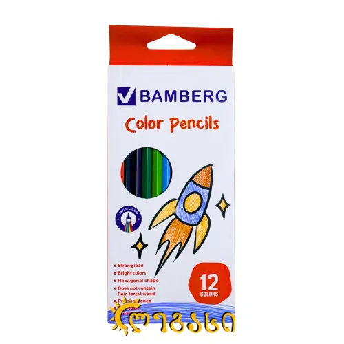 ფერადი ფანქრები (12 ფერი) COLOR PENCILS