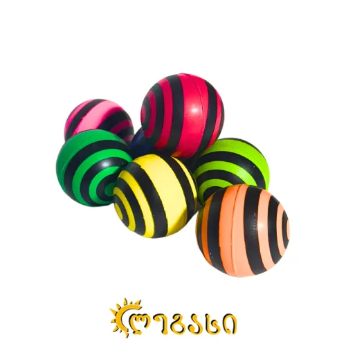 კაუჩუკის ბურთები 25-ც