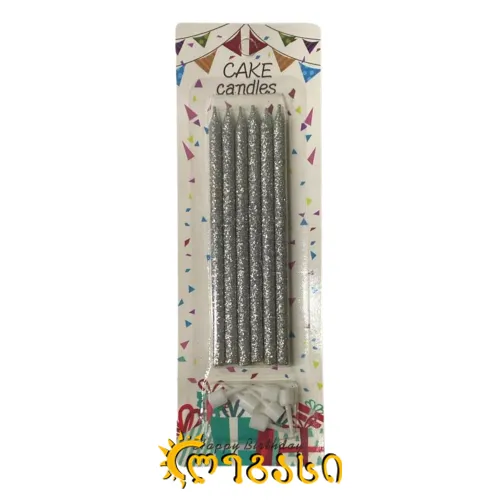 დაბადების დღის სანთელი 6-ცალი