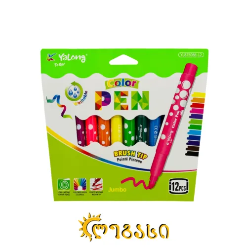 ფლომასტერი COLOR PEN (12 ფერი) 