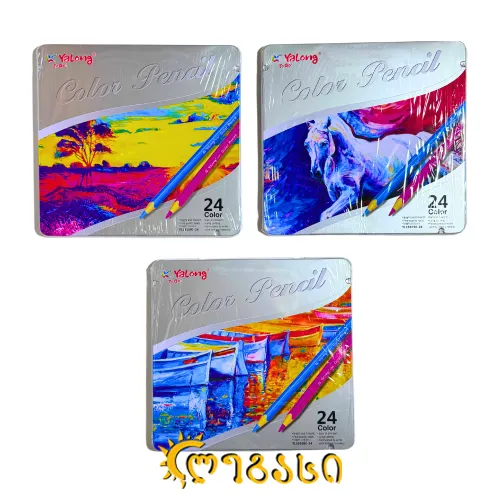 ფერადი ფანქრები (24 ფერი) COLOR PENCILS 