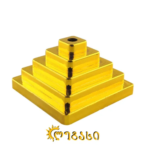 დროშის დასადგამი პლასმასი ოქროს ფერი