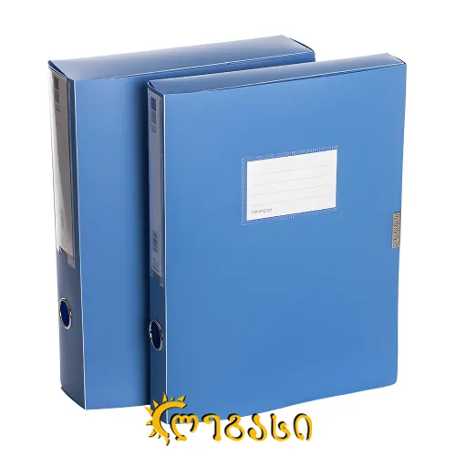 საკანცელარიო პაპკა ფხრიწით  5,5-სმ.  ა-4.