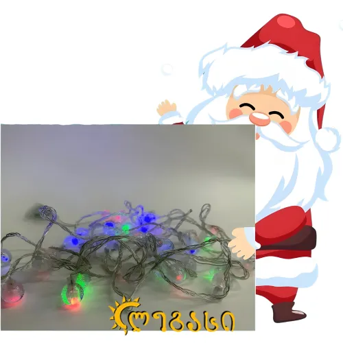 საახალწლო ნაძვის ხის განათებნა