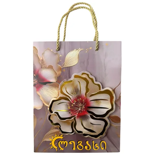 სასაჩუქრე ჩანთა მუყაოს 566-12 41*30სმ.