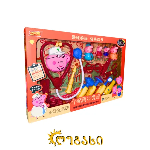 სათამაშო ნაკრები - პეპა გოჭი (ექიმი)