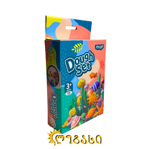 პლასტელინი საძერწი ფორმებით DOUGH SET