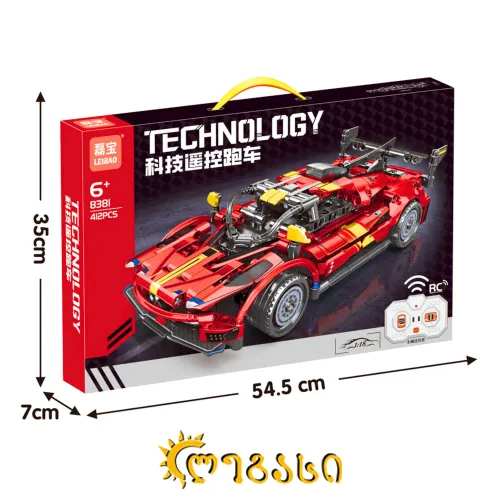 დისტანციურად (პულტით) მართვადი ასაწყობი სათამაშო მანქანა LEIBAO - TECHNOLOGY 