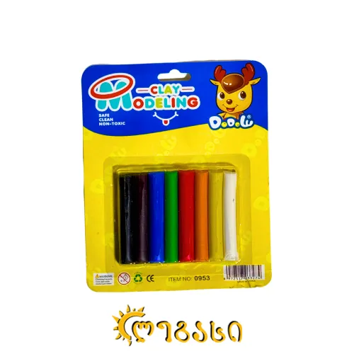 პლასტელინი (8 ფერი) CLAY MODELING 