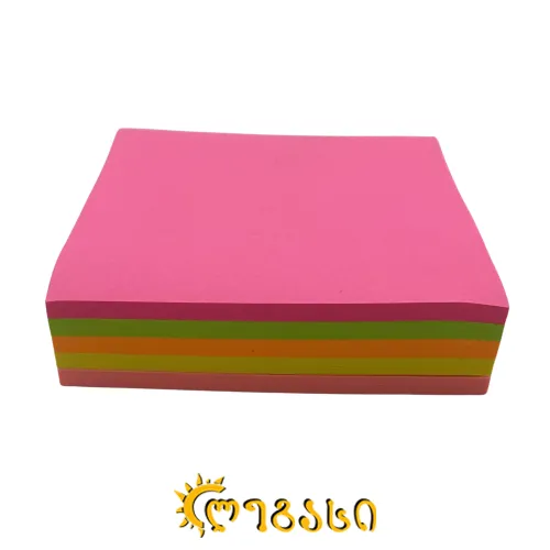 წებოვანი ფურცელი მაგიდის ფერადი 300-ც.