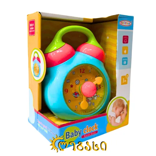  სათამაშო საათი ჩვილი ბავშვისთვის 3 თვიდან
