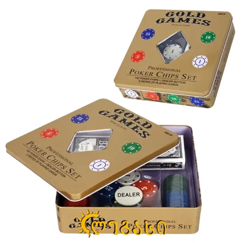 სათამაშო პოკერი 100 ჩიპით