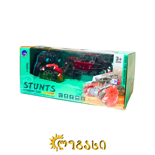 დისტანციურად (პულტით) მართვადი სათამაშო მანქანა STUNTS CLIMBING CAR