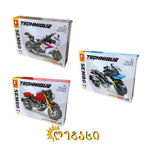 ასაწყობი სათამაშო მოტოციკლები TECHNIQUE: ENJOY THE RIDE