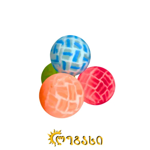 კაუჩუკის ბურთები 10-ც