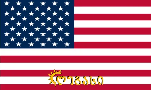 ამერიკის დროშა 90*145