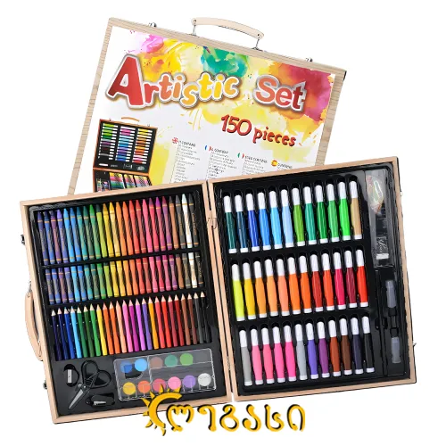 ნაკრები - ფლომასტერი და ფანქრები