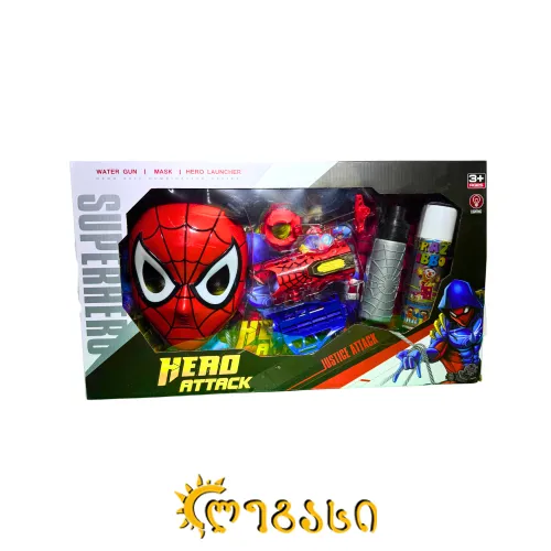 სათამაშო ნაკრები HERO ATTACK - SPIDER MAN 