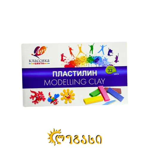 პლასტელინი (32 ფერი) LUCH "Classic"