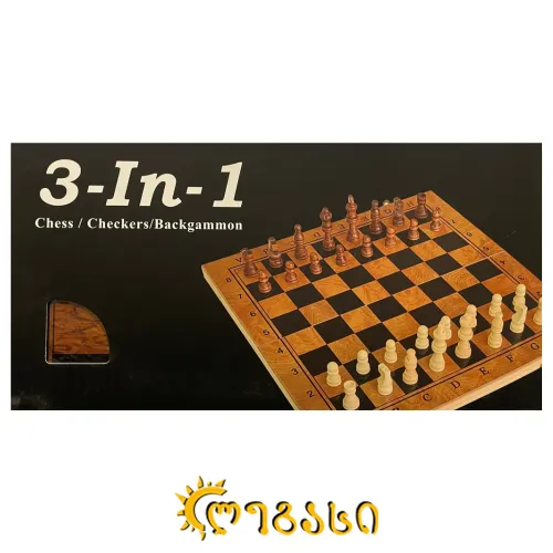 სათამაშო ნარდი დამკა ხის 15.5*30სმ