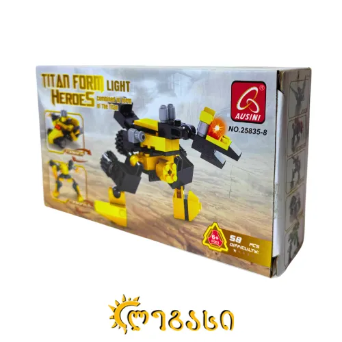 ასაწყობი სათამაშო დრაკონი TITAN FORM HEROES: LIGHT