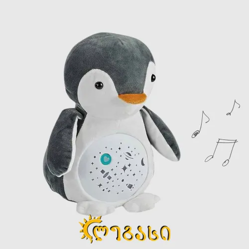 მუსიკალური მანათობელი სათამაშო პინგვინი