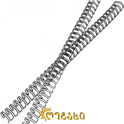 რვეულის ზამბარა პლასმასის 2-ფერი ზომა 100-ც.ზომა 4