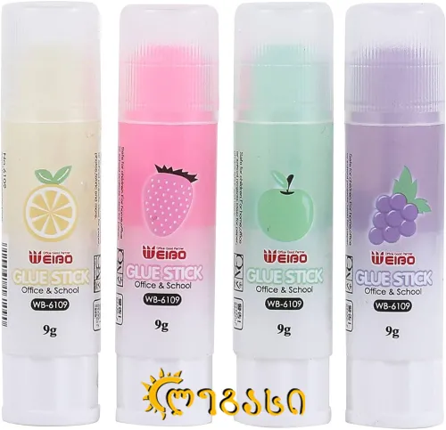 მშრალი წებო (9 გრ) GLUE STICK: OFFICE & SCHOOL