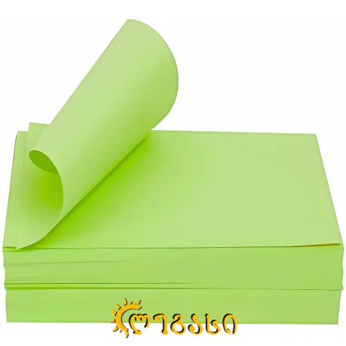 ფერადი ქაღალდი - მწვანე