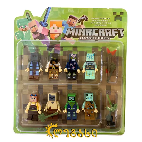 თ2506274 პლასტმასის გმირები ნაკრებში მაიკრავფტის