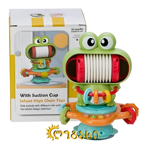 მუსიკალური სათამაშო – ჩხრიალა ლოკოკინა (ლაყუშა) საწოვარათი - სათამაშო ჩვილი ბავშვისთვის