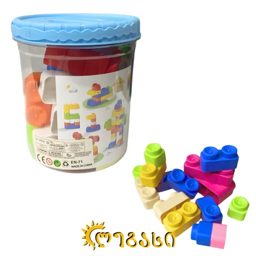 ასაწყობი კუბიკები - რბილი 19სმ.