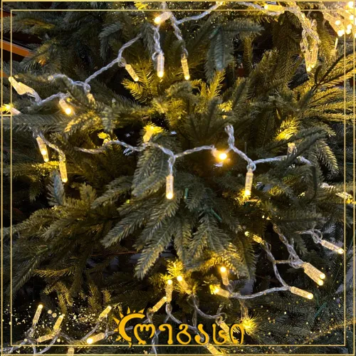 საახალწლო ნაძვის ხის განათება სიგრძე 9-მ