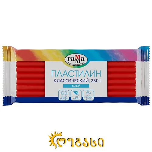 პლასტელინი  Гамма "Классический"250гр. АЛЫЙ