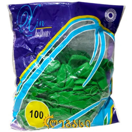 გასაბერი ბუშტი 100ც (მწვანე)