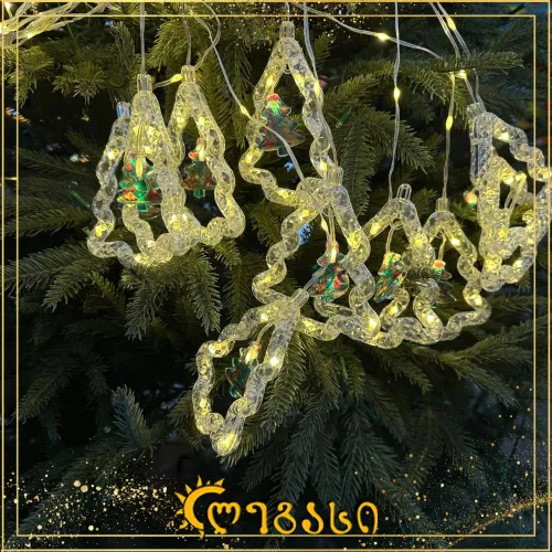 საახალწლო ნაძვის ხის განათებნა