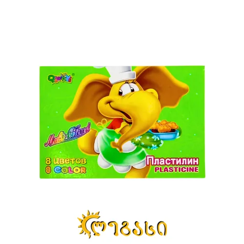 პლასტელინი (8 ფერი)