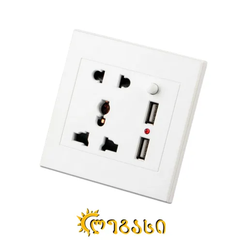 57653 13488-6 უნივერსალური ადაპტერი როზეტი